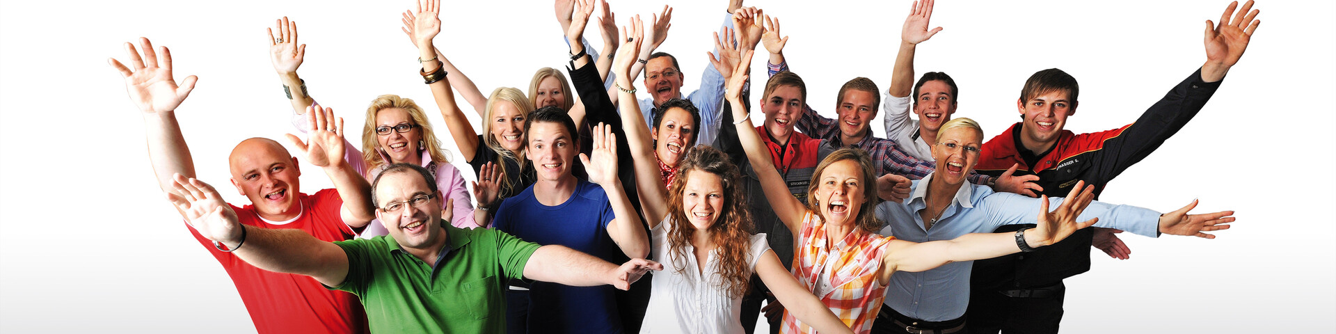 PALFINGER Mitarbeiter zeigen Freude an der Arbeit